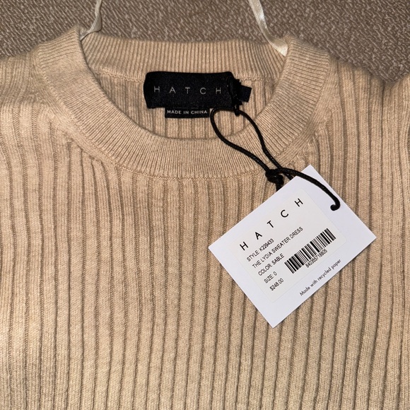 NWT Hatch The Lydia Sweater Dress in Sable, Sz 0 - Picture 4 of 13